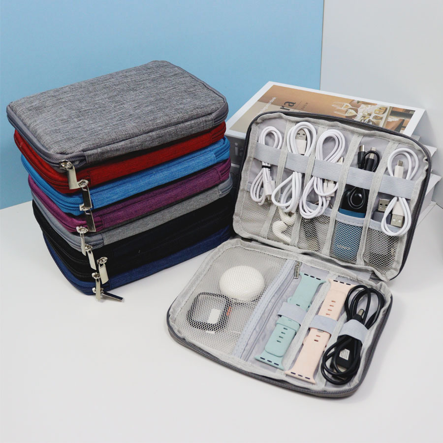 Tech Accessories Travel Organizer Pouch - 1 étui organisateur de câbles, boîte