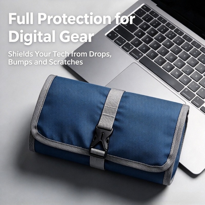 Tech Accessories Travel Organizer Pouch - Sac de rangement pour câbles de