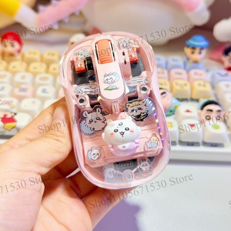 Kawaii Tech Accessories - Souris sans fil Kawaii Chiikawa Transparent
